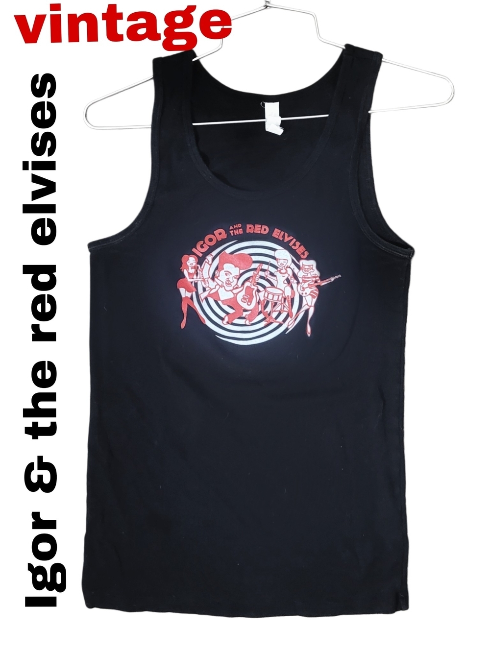 Vintage Igor & The Red Elvises Band Tank Top Medium Psychobilly Rockabilly Tour